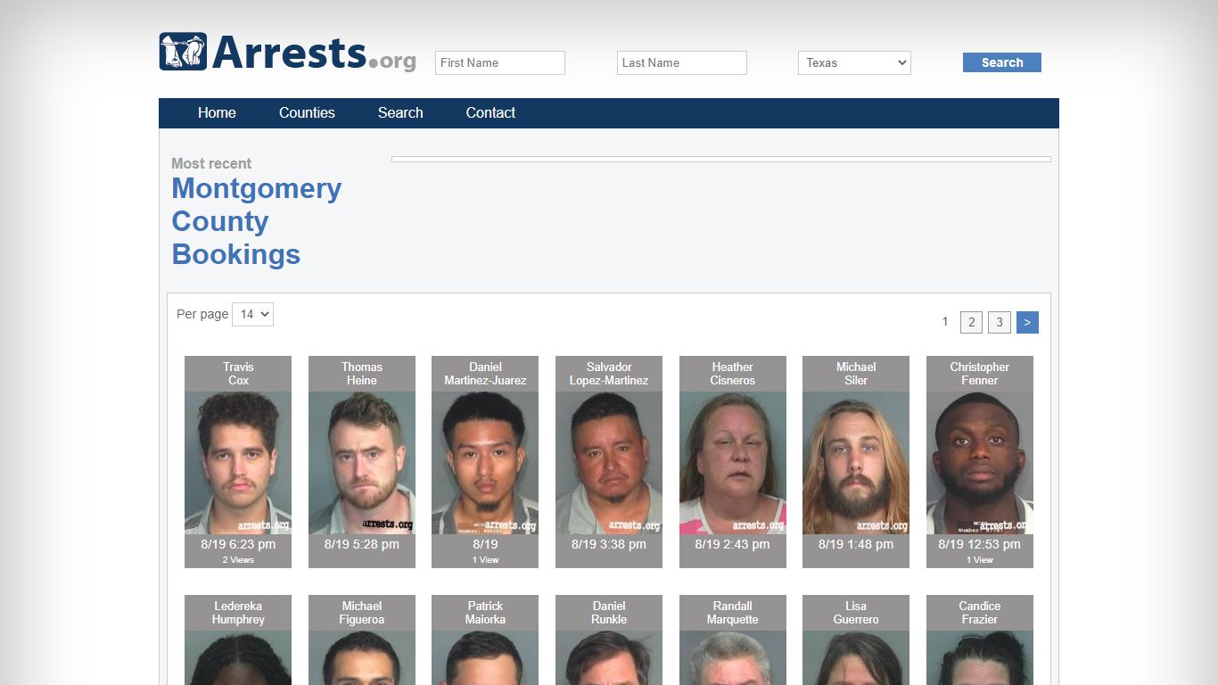 Montgomery County Arrests and Inmate Search